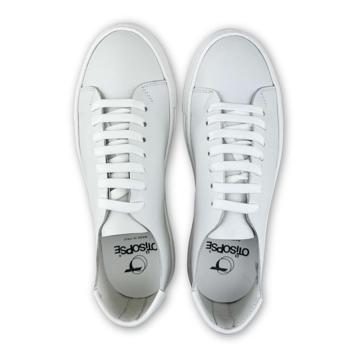 Sneakers in pelle bianca