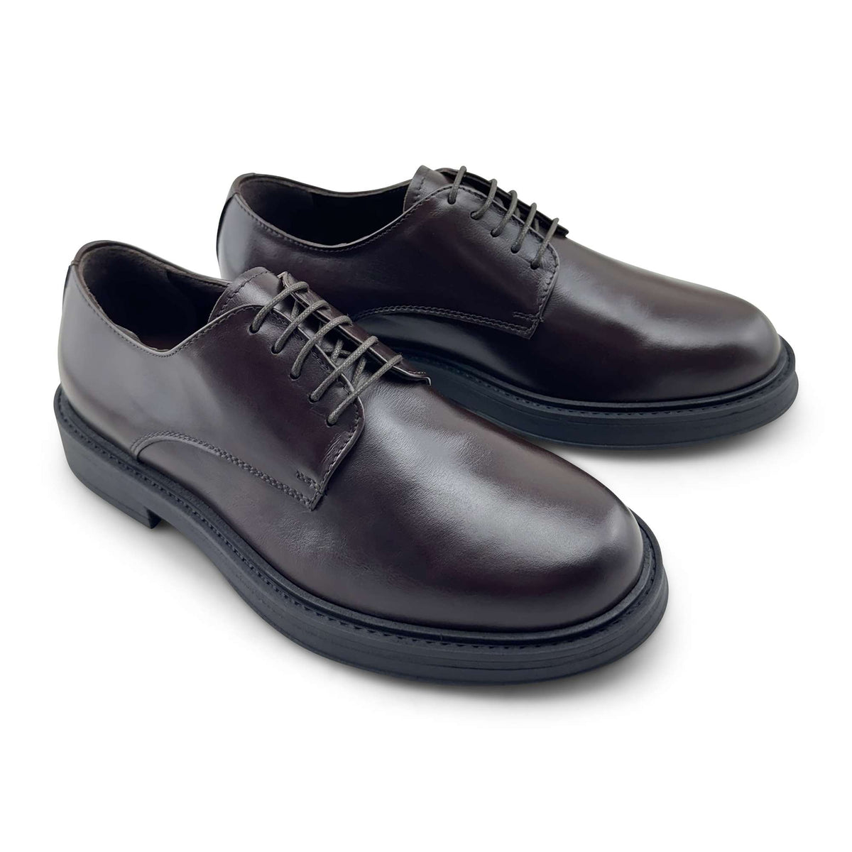 Derby in pelle moro