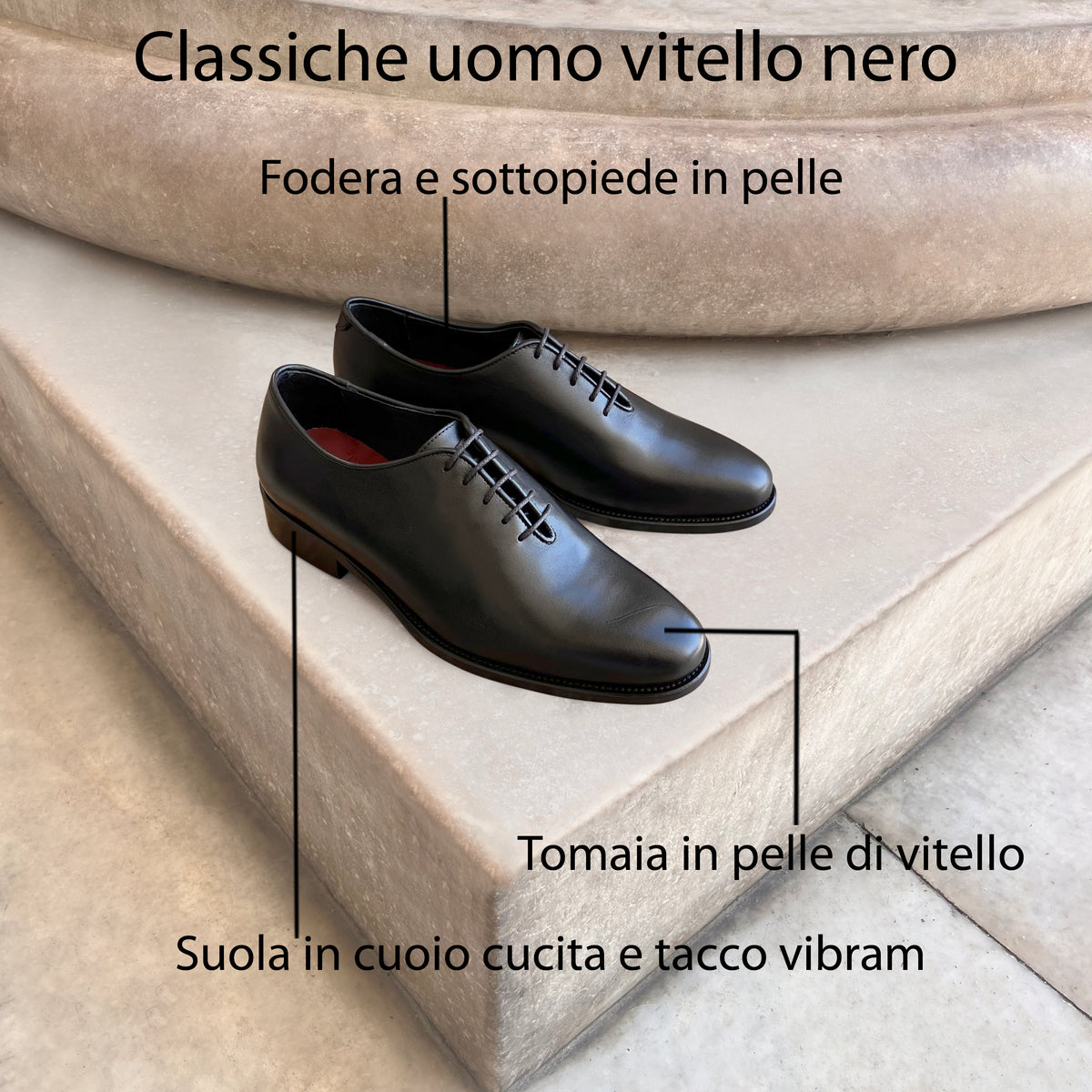 Francesina pelle nera