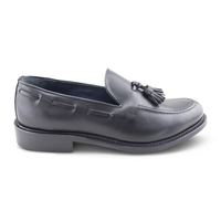 Mocassini tassel pelle nera