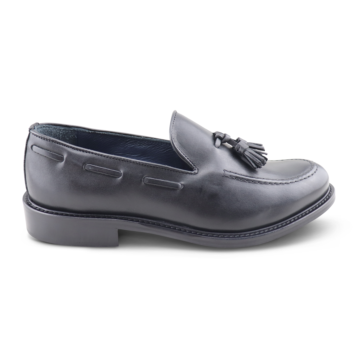 Mocassini tassel pelle nera