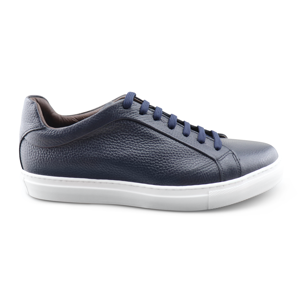 Sneakers in pelle martellata blu