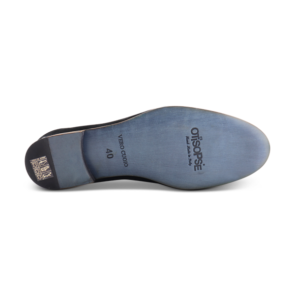 Slippers in camoscio nero