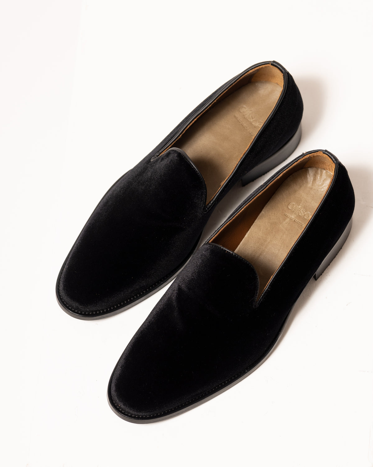 Slippers velluto nero