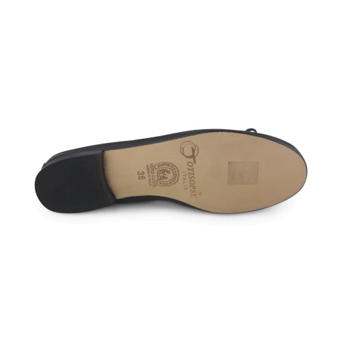 Ballerine con suola in cuoio