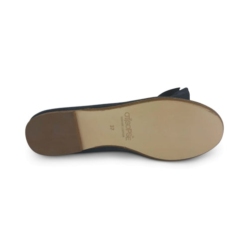 Ballerine con suola in cuoio