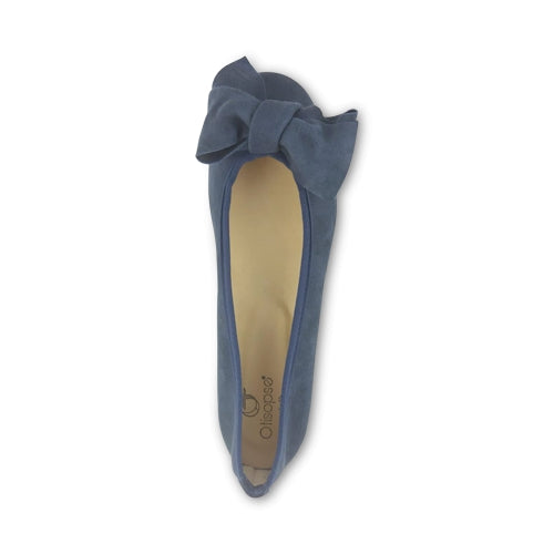 Ballerine in camoscio color indaco