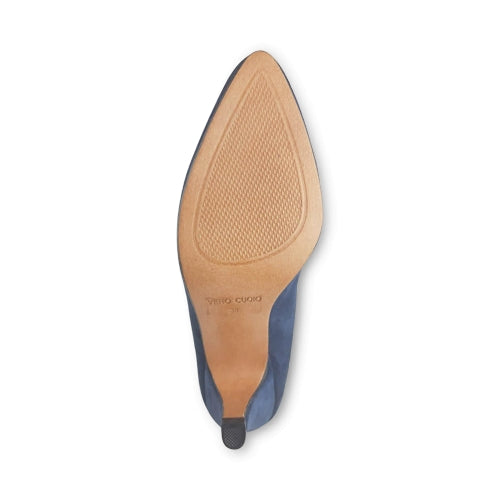 Décolleté con suola in cuoio
