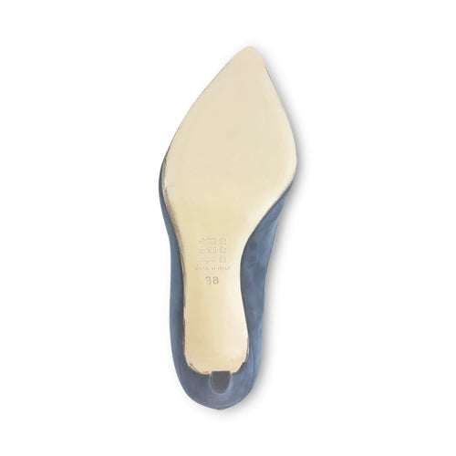 Décolleté con suola in cuoio