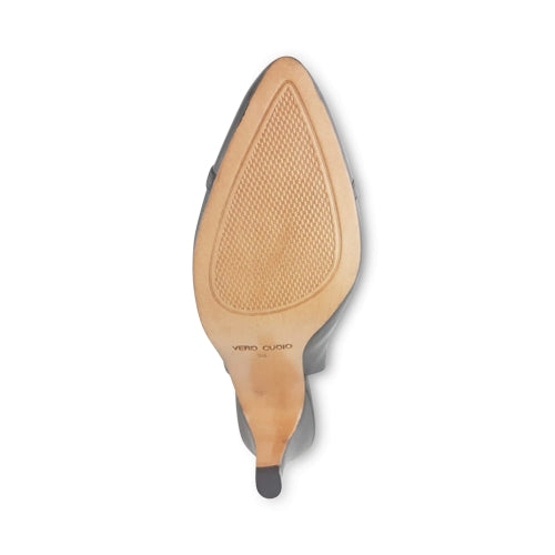 Décolleté con suola in cuoio