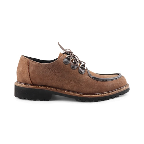 Scarpe derby in nabuk testa di moro