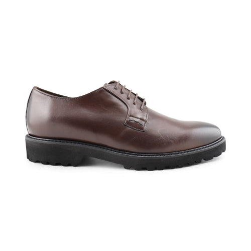 Scarpe derby in pelle testa di moro