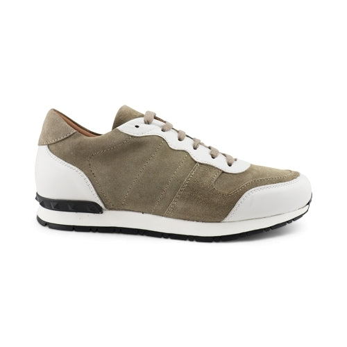 Sneakers in pelle e camoscio