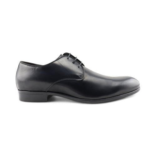 Scarpe Derby da uomo nere in pelle
