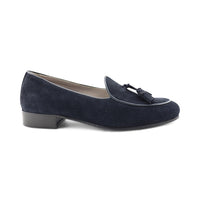 Slippers camoscio blu