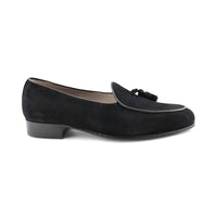 Slippers camoscio nero