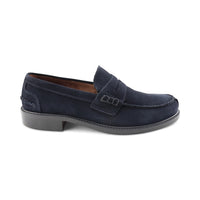 Mocassini camoscio blu