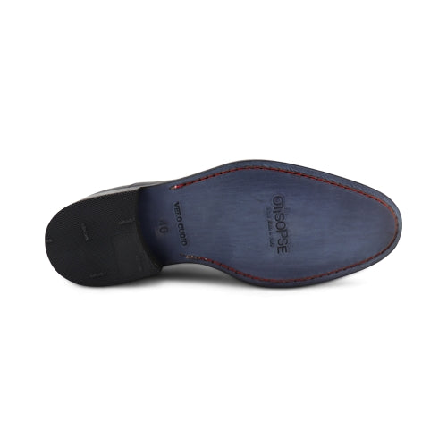 Scarpe Francesine con suola in cuoio cucita