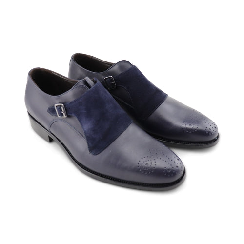 Scarpe da uomo con fibbia in pelle