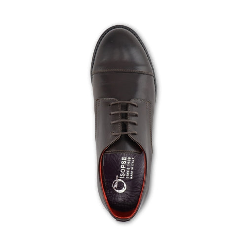 Scarpe derby in pelle testa di moro