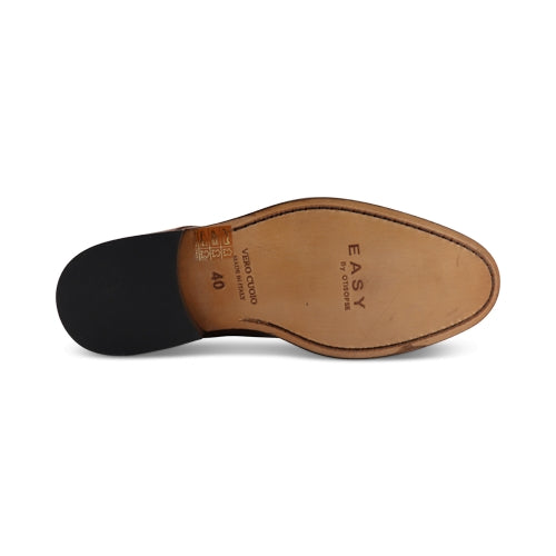 Scarpe Derby con suola in cuoio