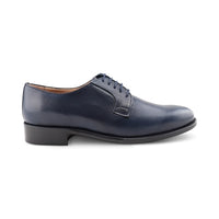 Derby in pelle blu