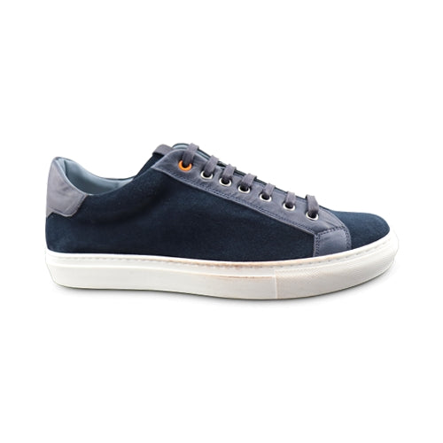 sneakers in camoscio blu