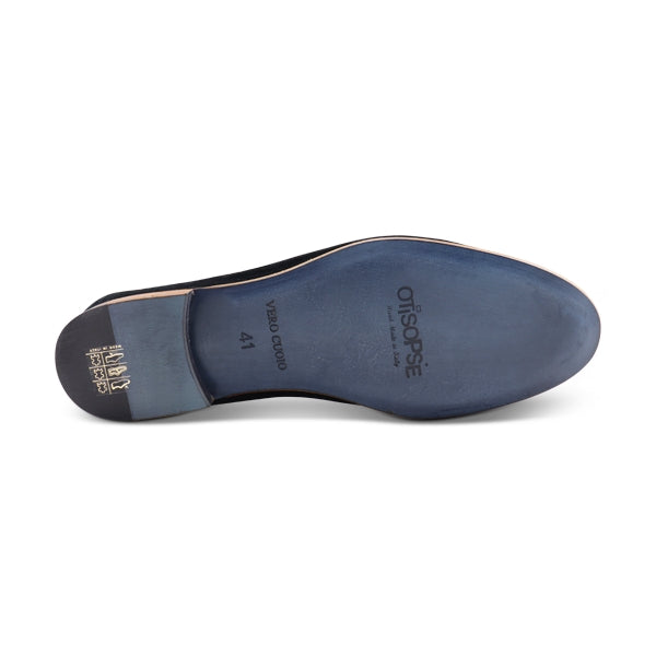 Slippers con suola in cuoio