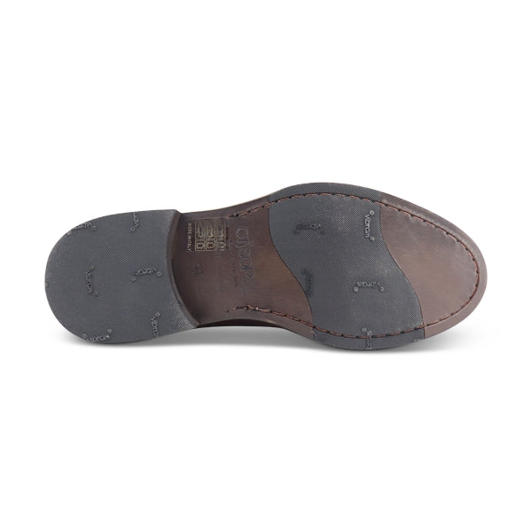 Crinkled leather slippers