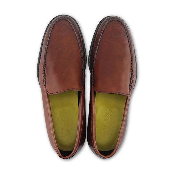 Mocassini pelle brandy