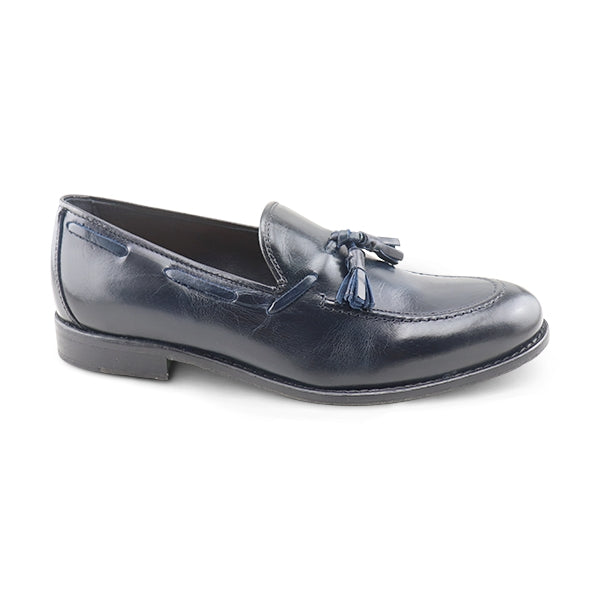 Mocassini tassel saima blu