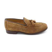 Mocassini tassel camoscio cuoio