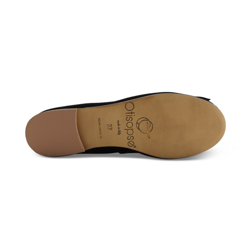 Ballerine con suola in cuoio