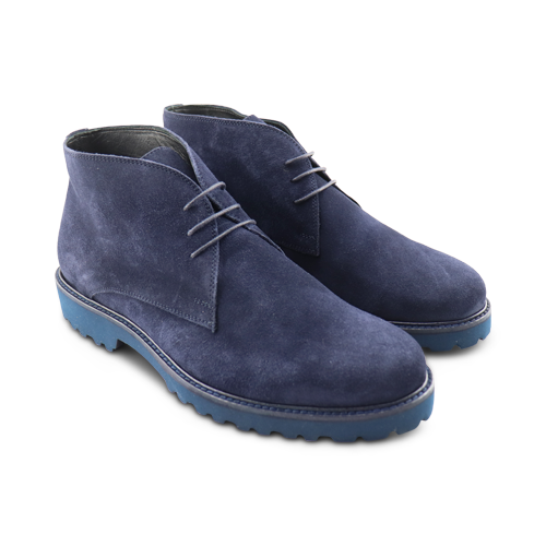 Polacchine Vibram camoscio blu