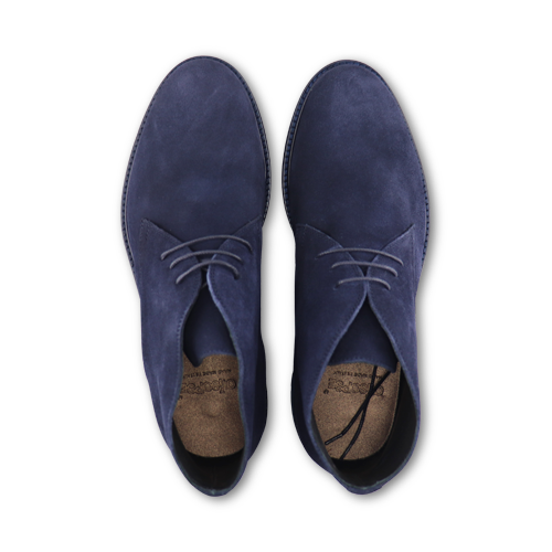 Polacchine Vibram camoscio blu